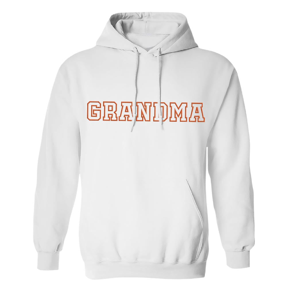 Custom Name - Personalized Grandma Embroidered Hoodie
