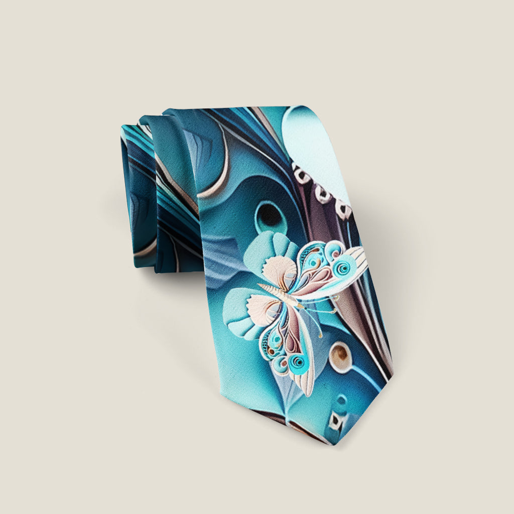 Cravate papillon « Papillons d'amour »