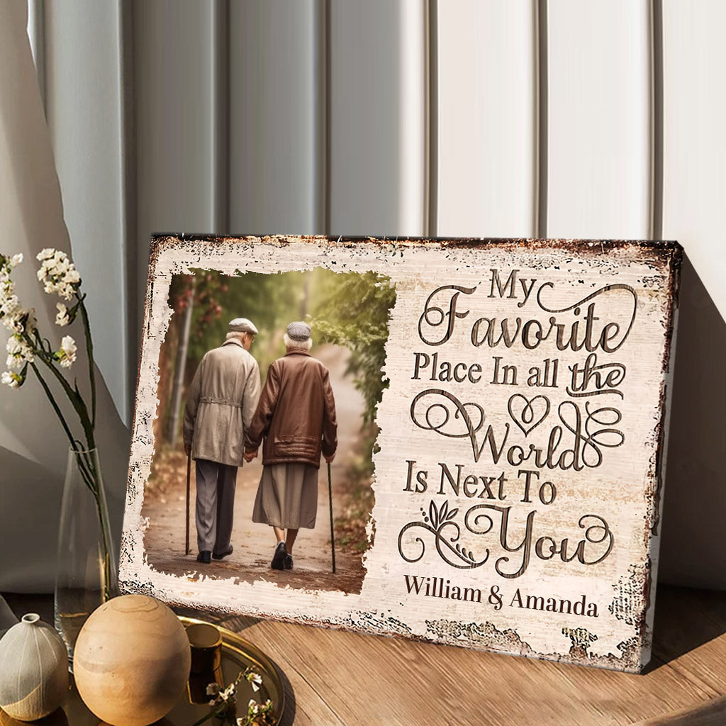 Mon endroit préféré - Toile et affiche personnalisées pour couples