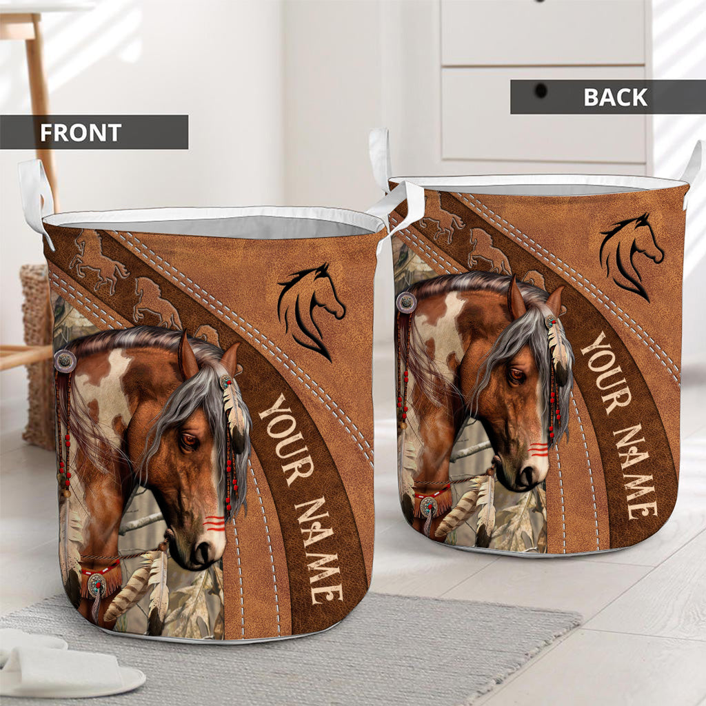 J'adore les chevaux - Panier de rangement personnalisé pour chevaux