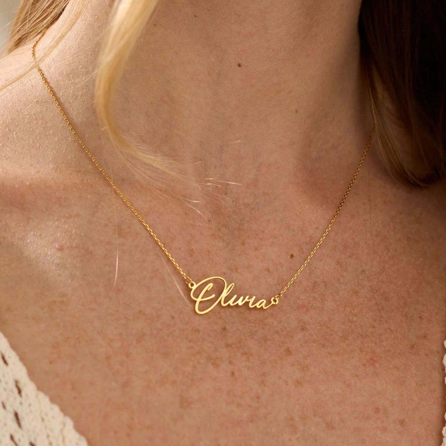 Custom Name - Personalized Family Name Necklace