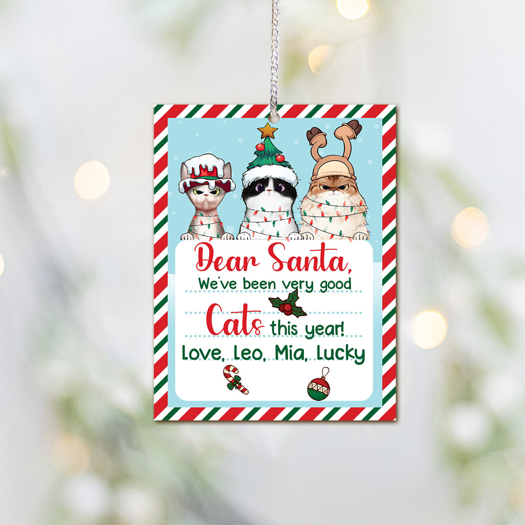 I've Been Good Cats This Year - Personalized Cat Ornament