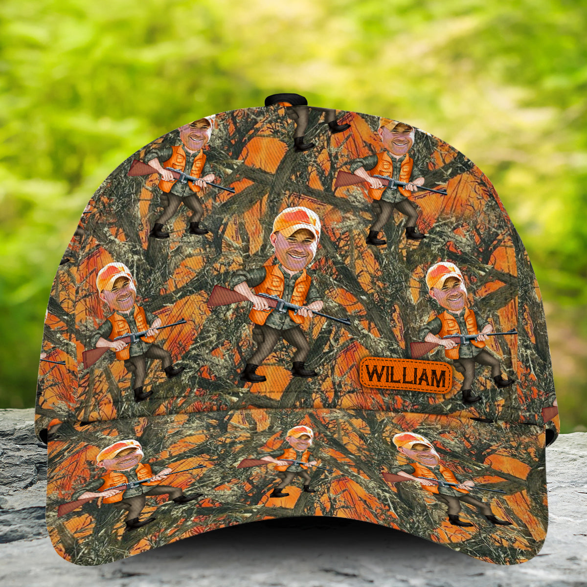 Casquette de chasse classique personnalisée avec photo intégrée