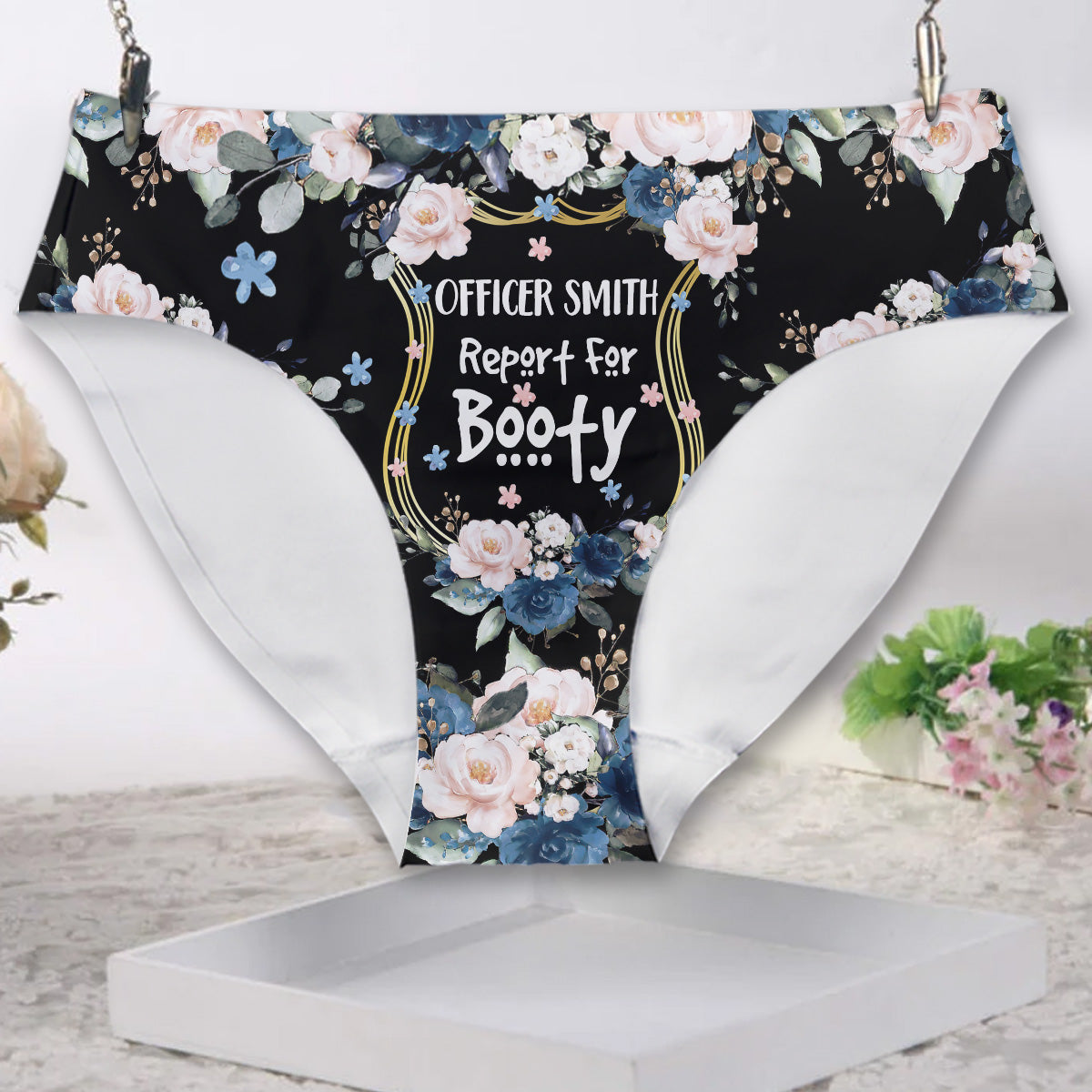Rapport d'agent pour butin - Briefs personnalisés pour femmes policières