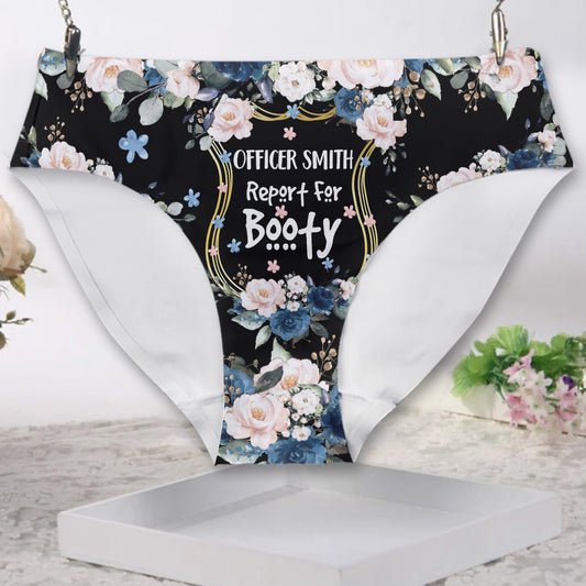 Rapport d'agent pour butin - Briefs personnalisés pour femmes policières