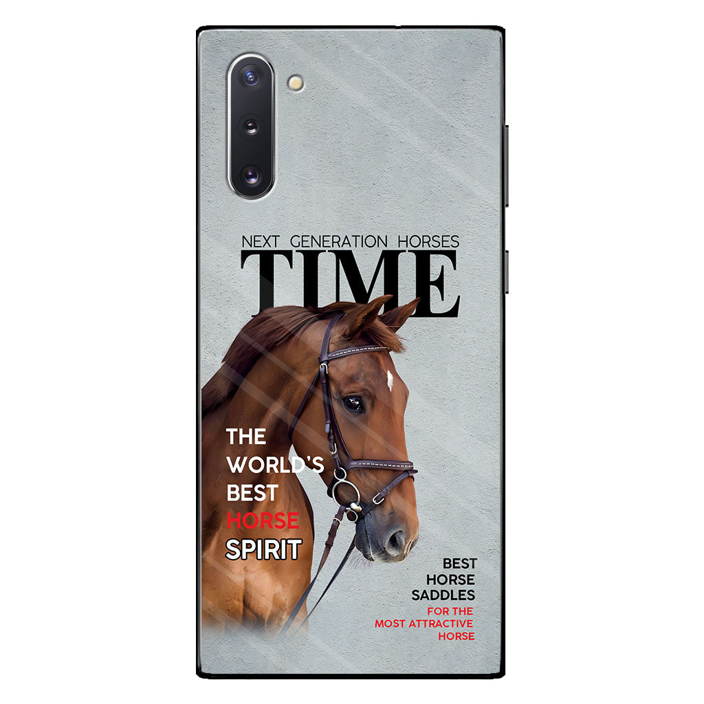 Couvertures de magazines - Étui de téléphone personnalisé avec motif cheval