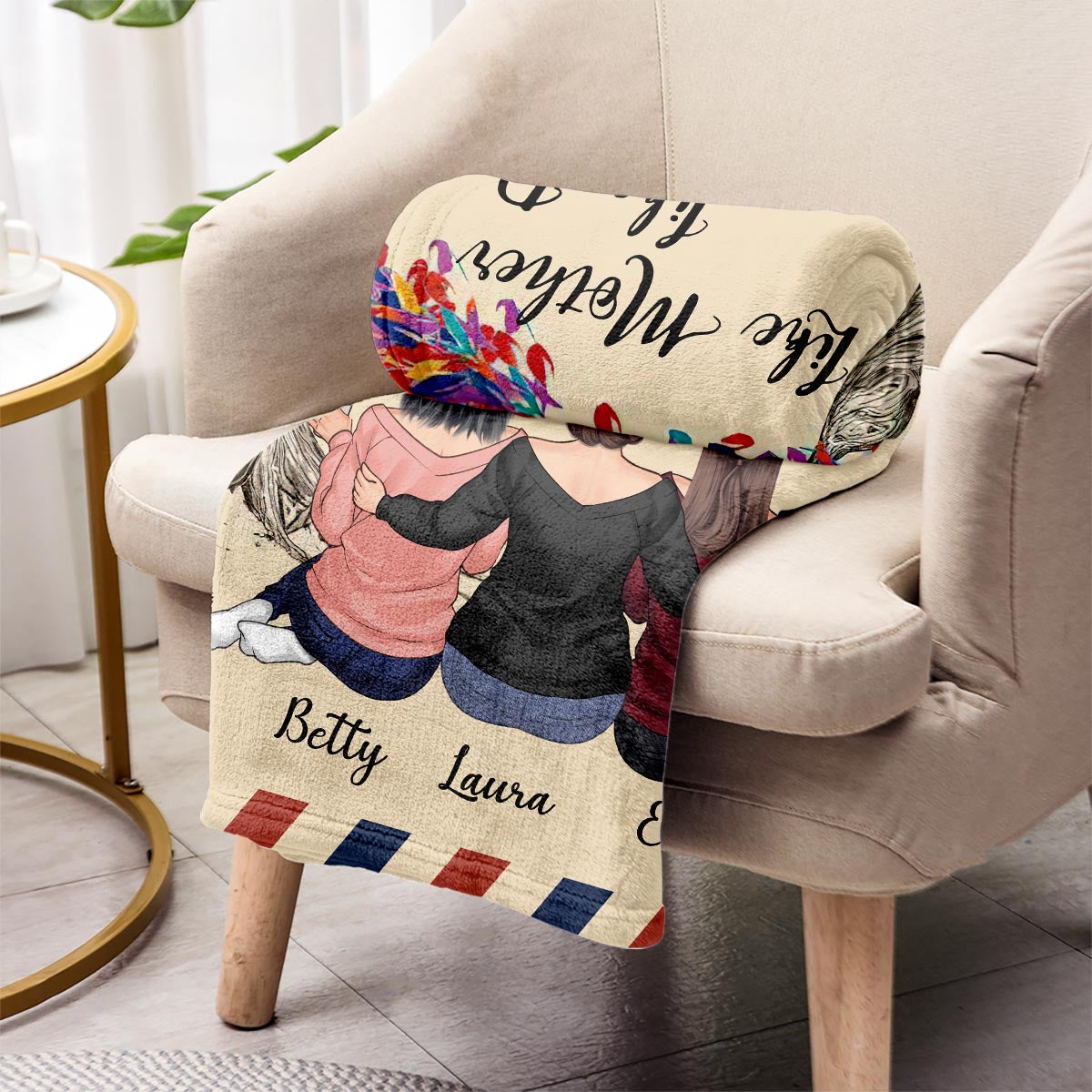 L'amour est éternel - Cadeau pour maman, fille - Couverture personnalisée