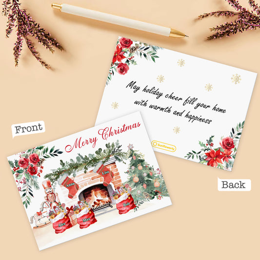 Merry Christmas - Personalized Family Greeting Card