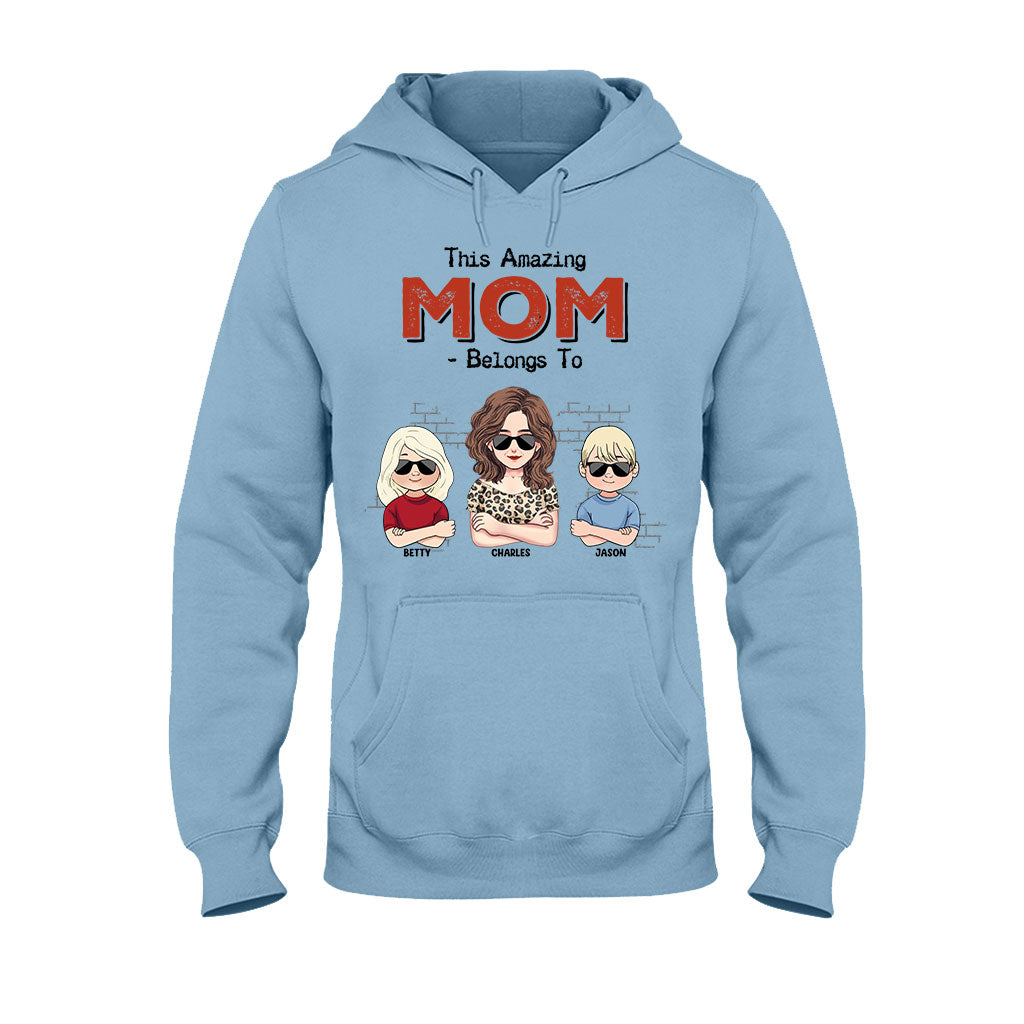 Ce papa extraordinaire appartient à - Cadeau pour papa, grand-père - T-shirt et sweat à capuche personnalisés