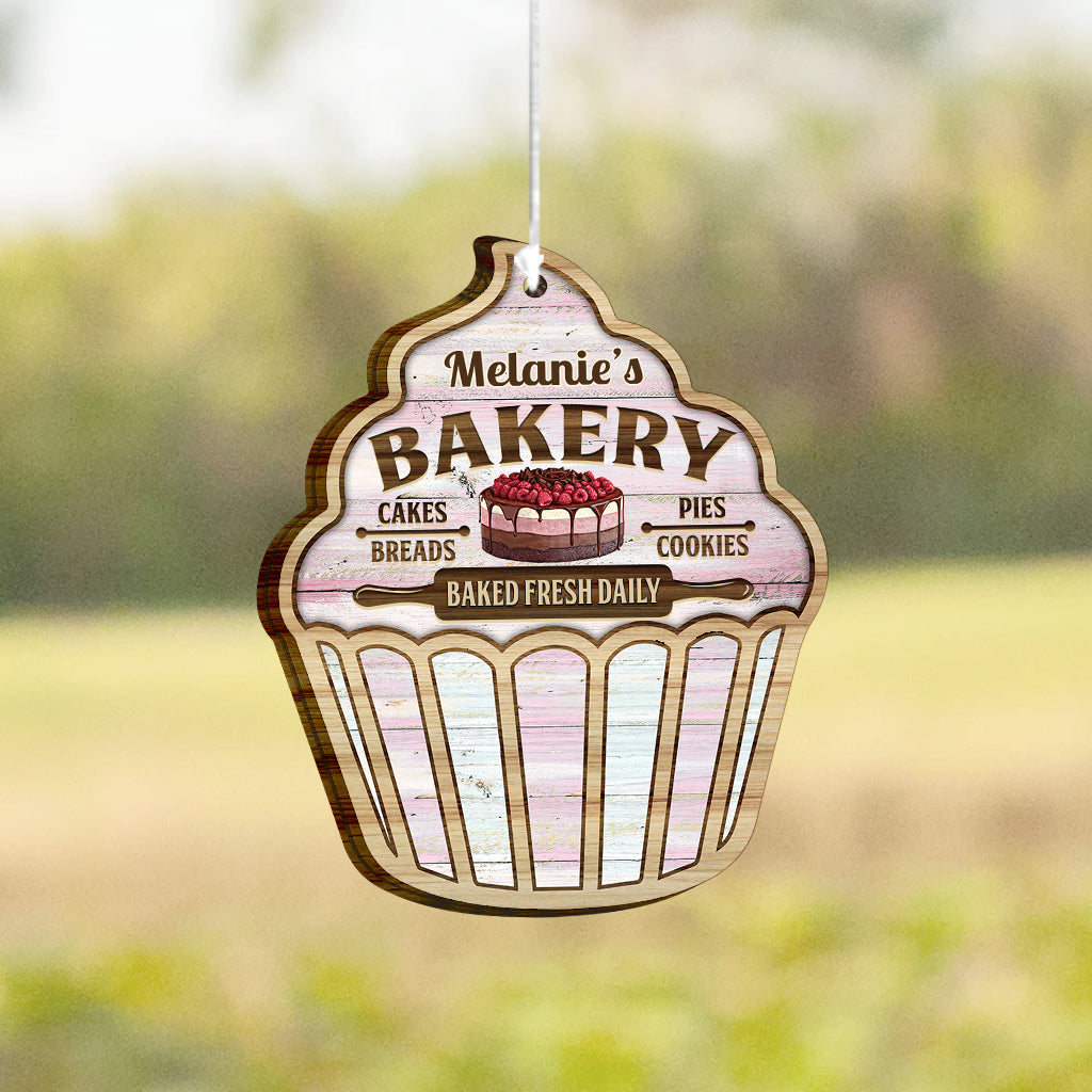 Une fille qui adore pâtisser - Carillon éolien personnalisé sur le thème de la pâtisserie
