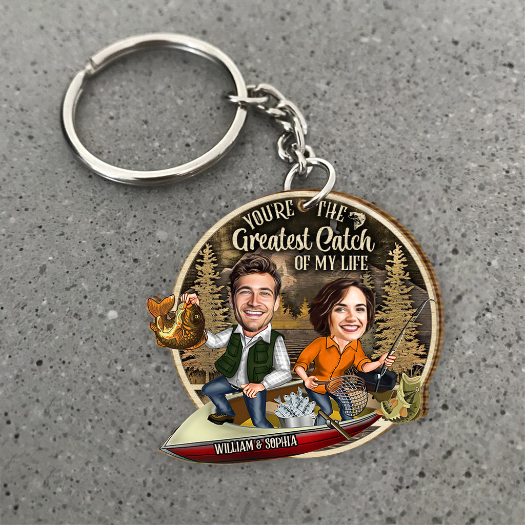 Tu es la plus belle prise de ma vie - Porte-clés de pêche personnalisé