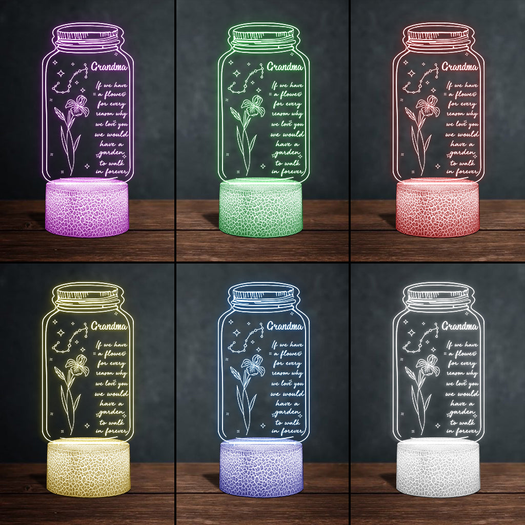 Si j'avais une étoile : Fleur de naissance et signe du zodiaque - Cadeau pour maman, grand-mère, fille, épouse, petite amie, papa, grand-père, petit ami, mari - Plaque lumineuse personnalisée