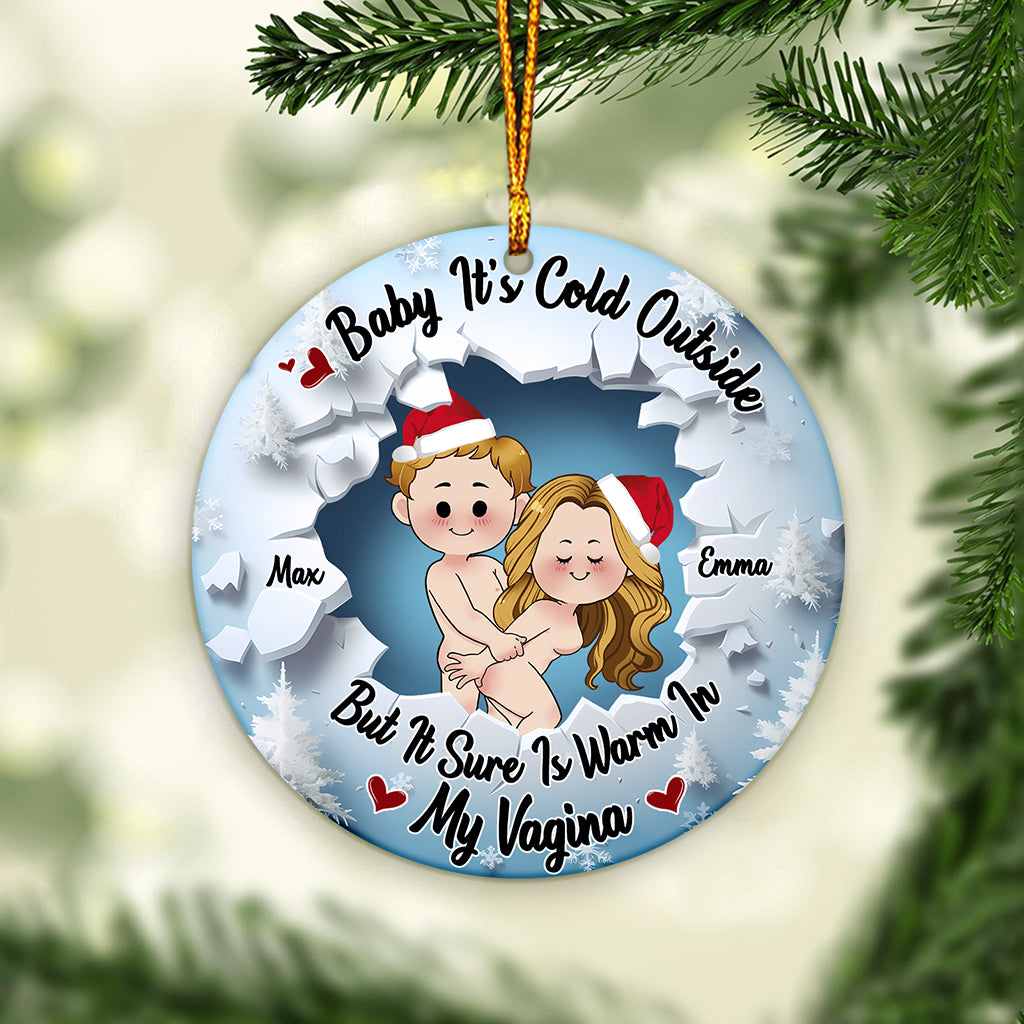 Baby It's Cold Outside - Personalized Couple Ornament
