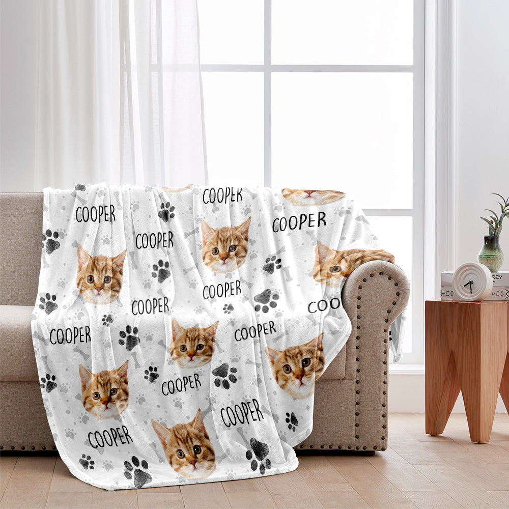 Couverture pour chat personnalisée à motifs colorés