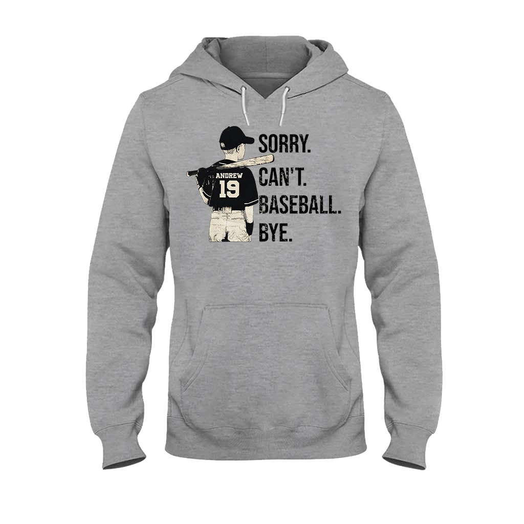 Désolé, je ne peux pas jouer au baseball. Au revoir ! - T-shirt et sweat à capuche personnalisés sur le thème du baseball