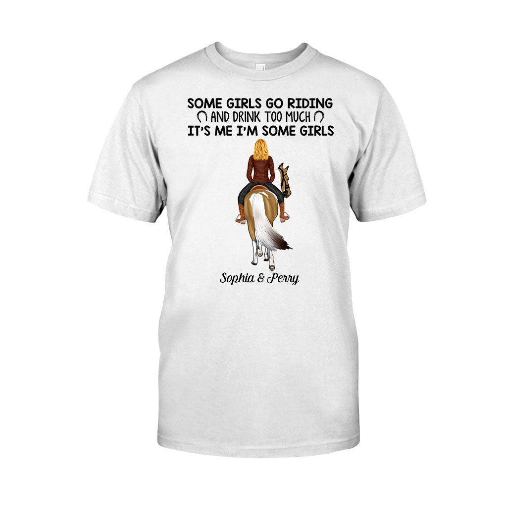 Certaines filles font de l'équitation et boivent trop - T-shirt et sweat à capuche personnalisés sur le thème du cheval