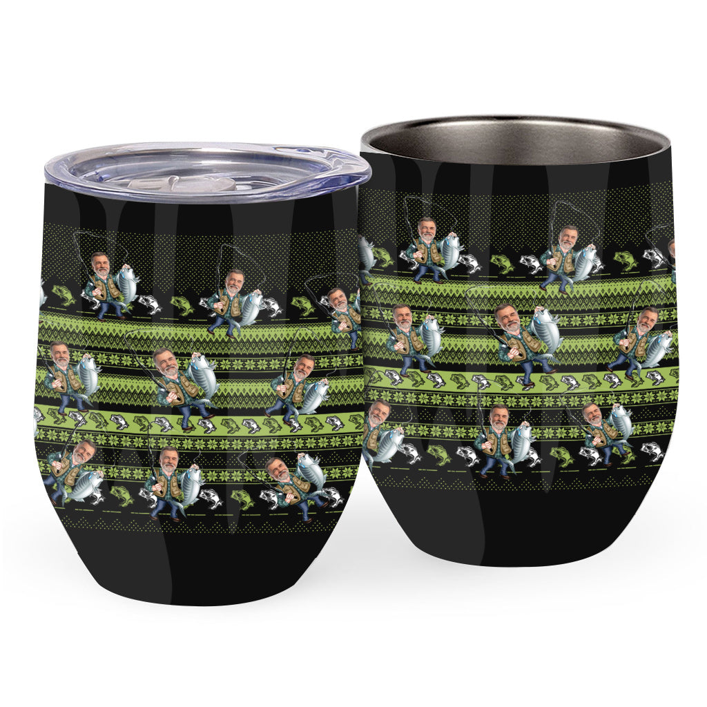 Love Fishing - Personalized Fishing Wine Tumbler