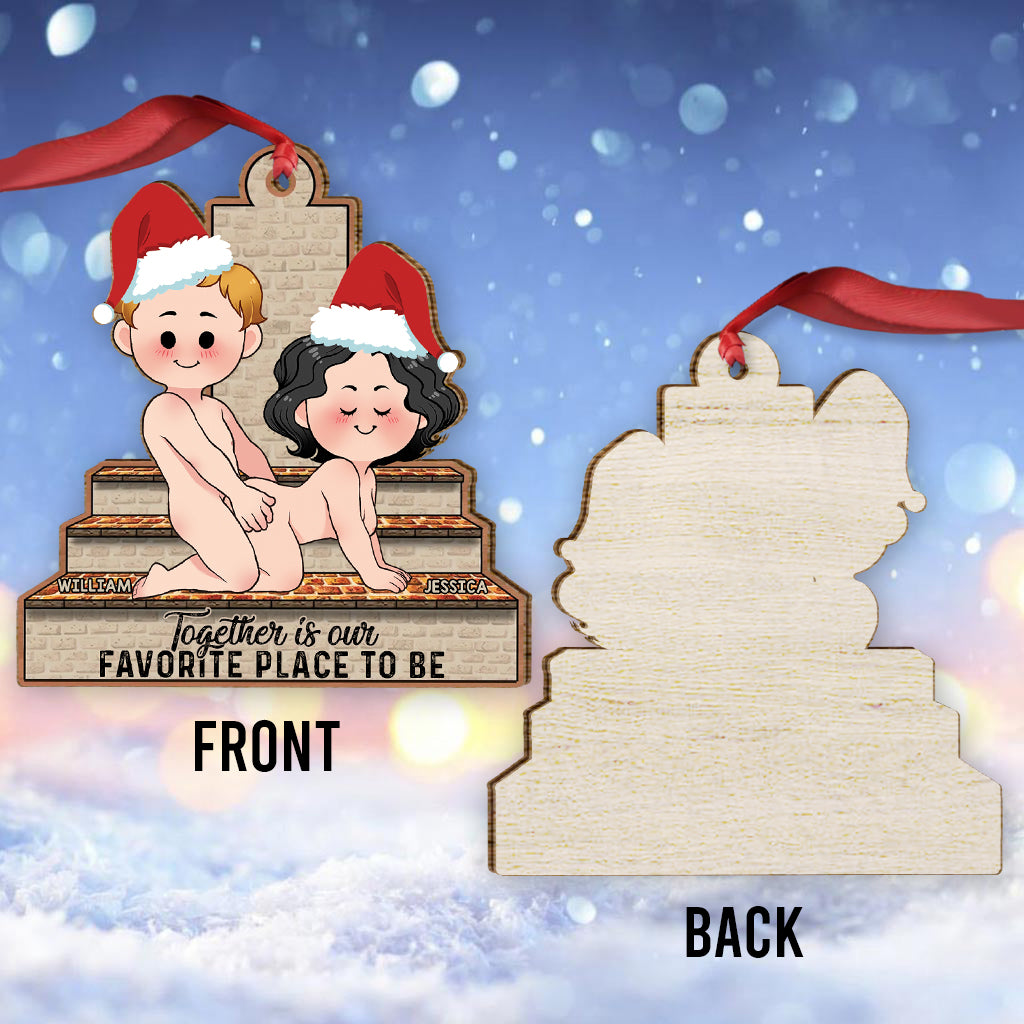 Ensemble, c'est notre endroit préféré - Ornement personnalisé pour couple
