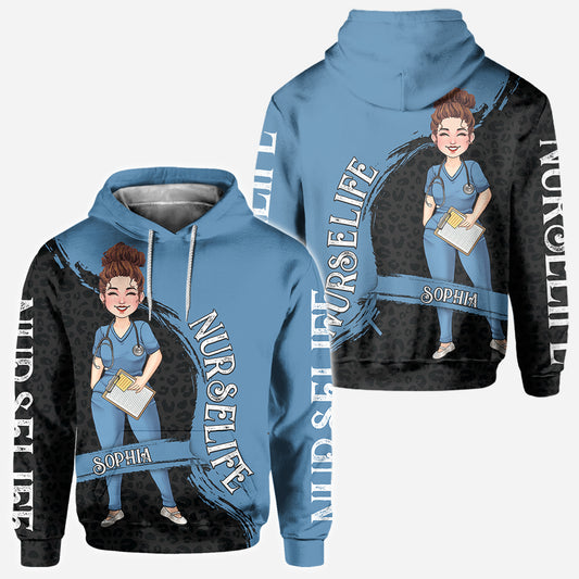La vie d'infirmière - Cadeau pour maman, elle, épouse, petite amie, amie - T-shirt personnalisé intégral