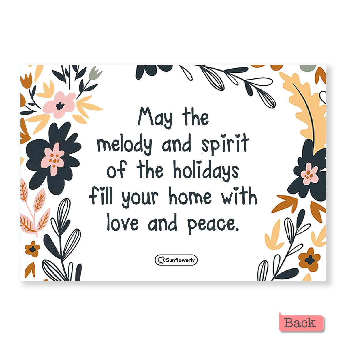 Je t'aime / Merci - Carte de vœux personnalisée