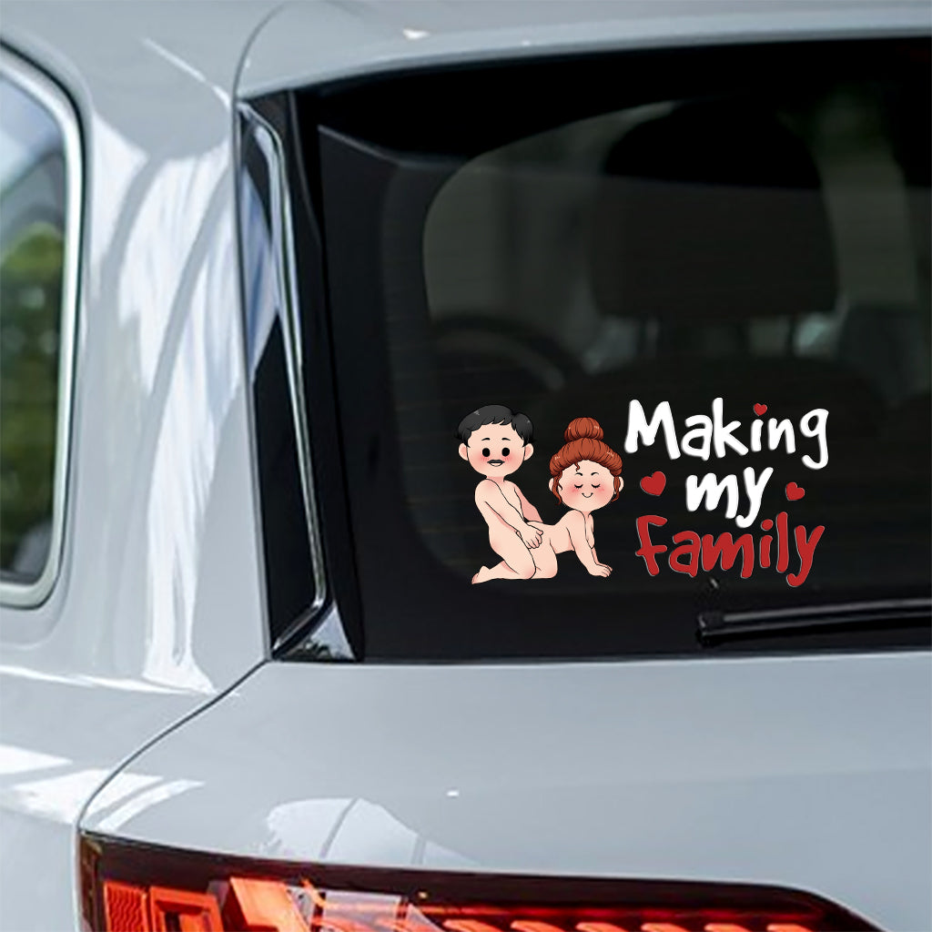 Créer ma famille - Autocollant personnalisé pour couple