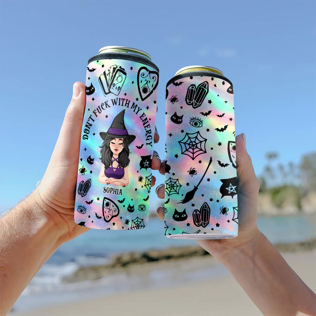 Don't F With My Energy - Personalized Witch Can Cooler
