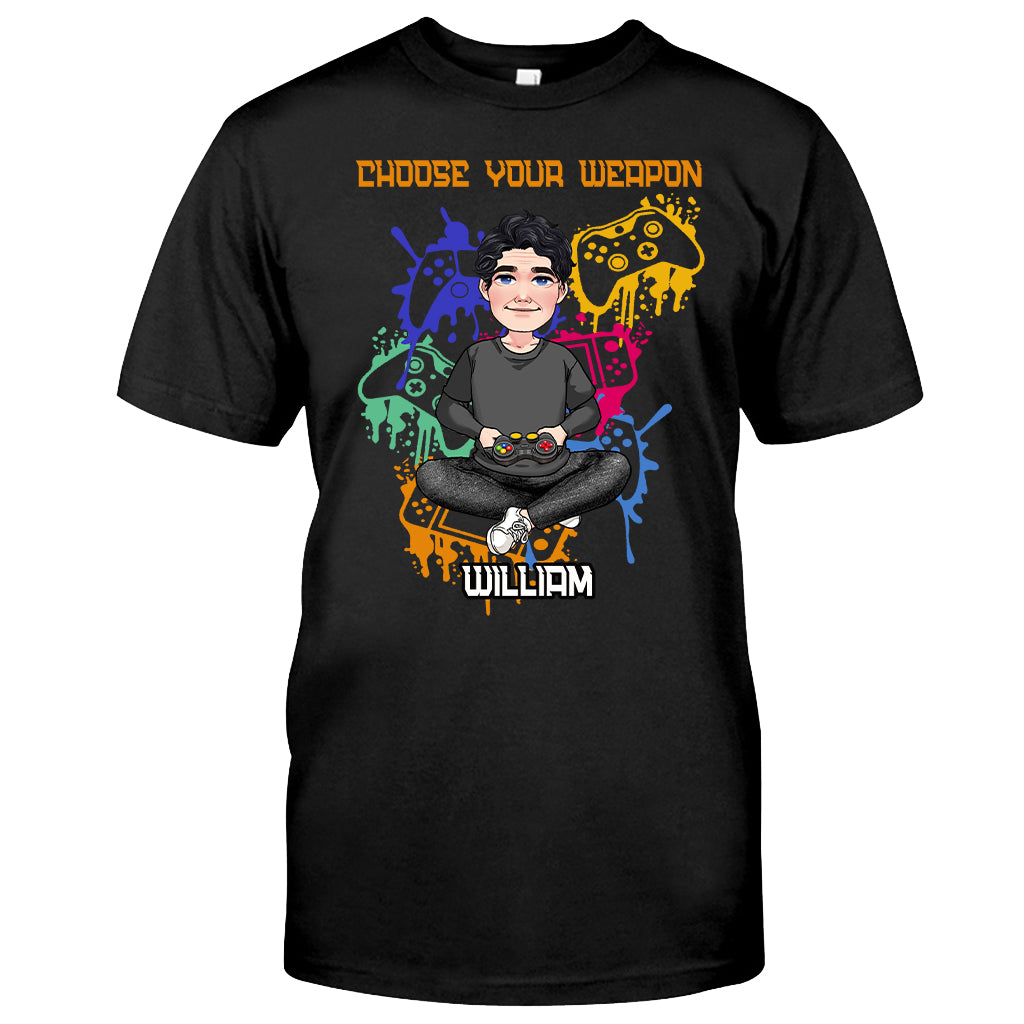 Choisissez votre arme - T-shirt et sweat à capuche personnalisés de jeu vidéo