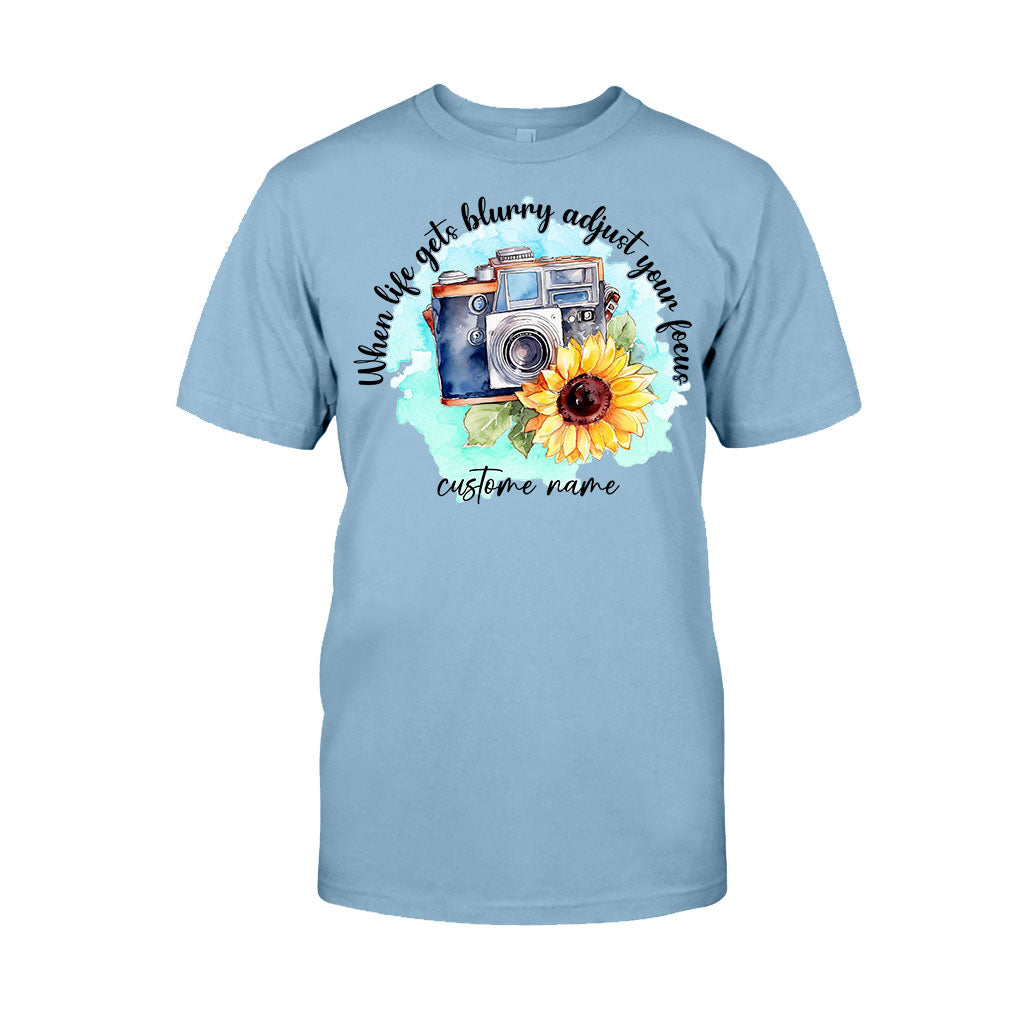 Quand la vie devient floue, ajustez votre mise au point - T-shirt et sweat à capuche personnalisés avec photographie