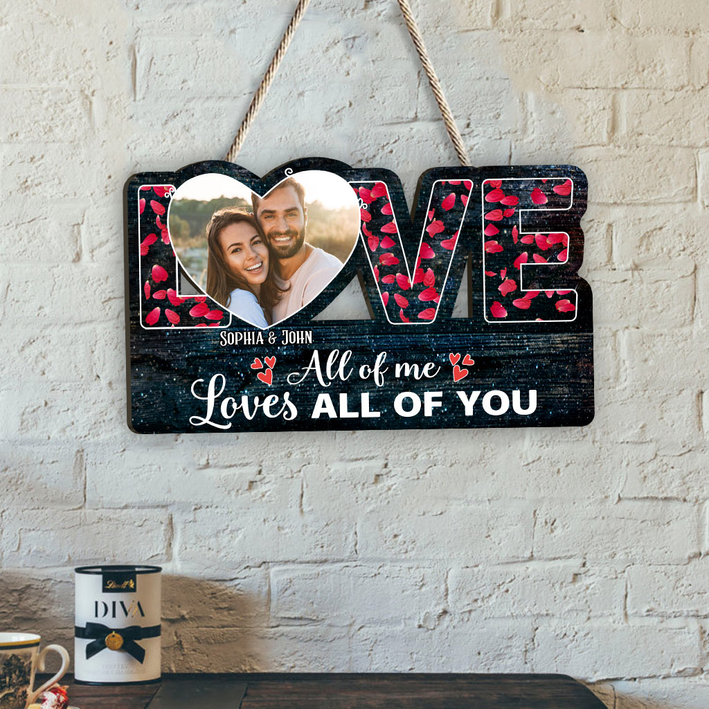 « This Is Us » - Cadeau pour couple (mari, femme, petit ami, petite amie) - Panneau en bois personnalisé