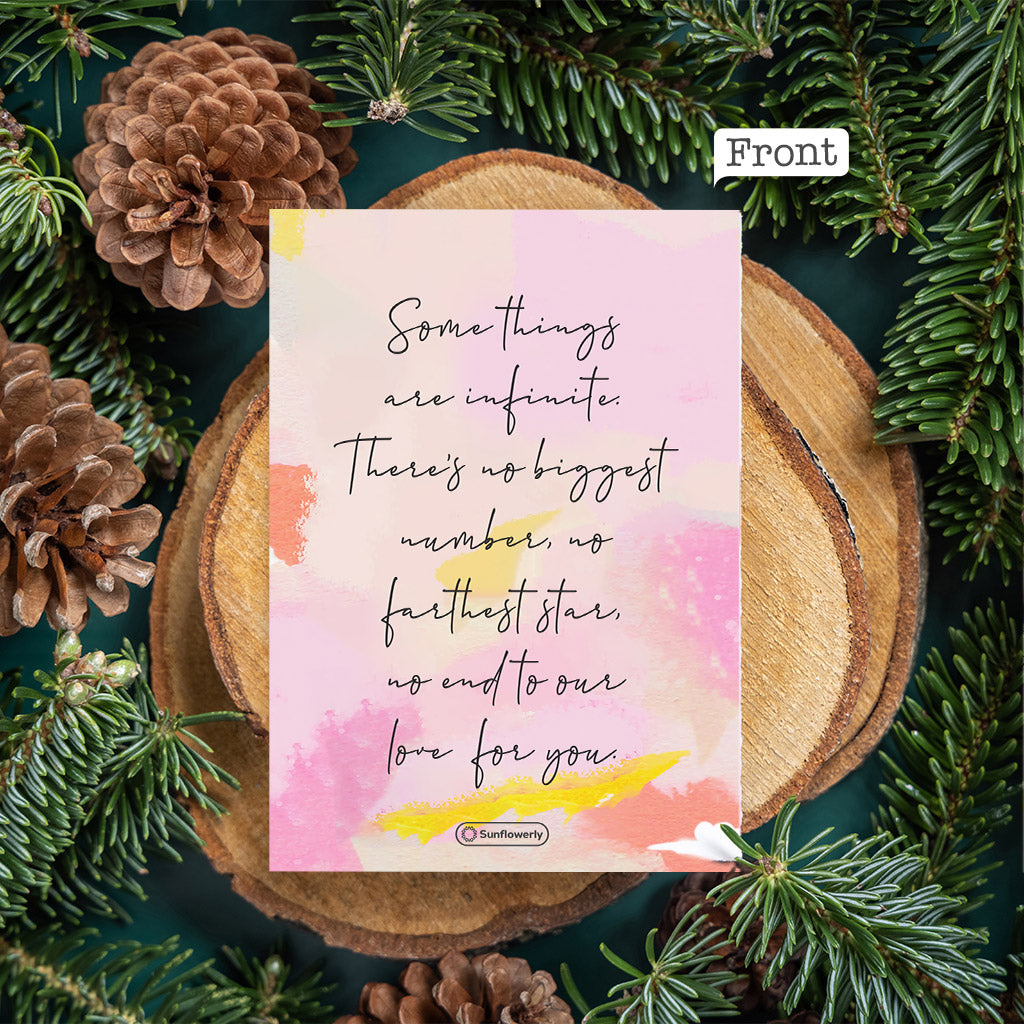 Je t'aime, ma fille - Carte de vœux personnalisée