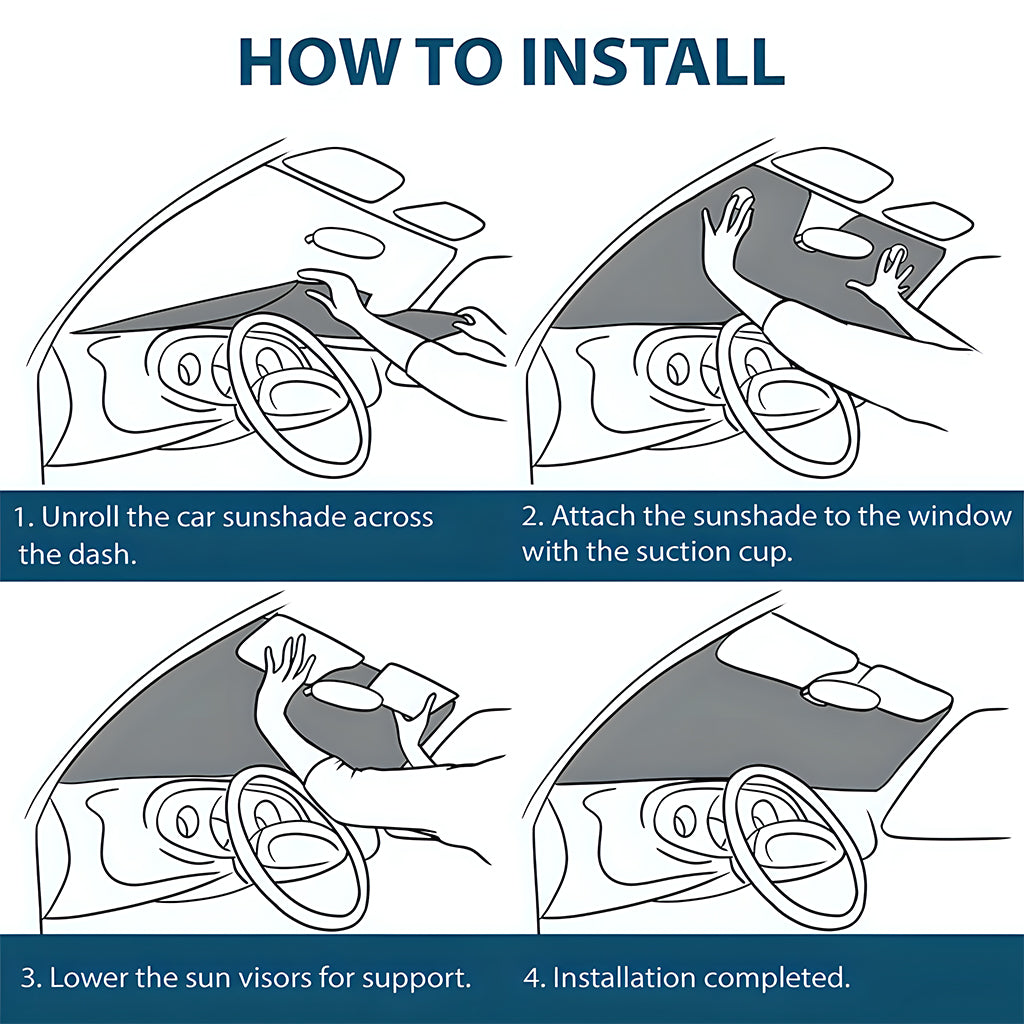 My Broom Broke - Personalized Witch Car Sunshade