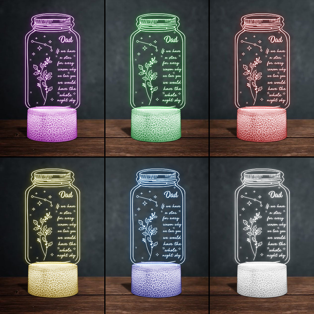 Si j'avais une étoile : Fleur de naissance et signe du zodiaque - Cadeau pour maman, grand-mère, fille, épouse, petite amie, papa, grand-père, petit ami, mari - Plaque lumineuse personnalisée