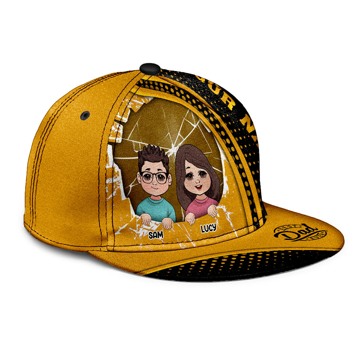 Meilleur papa du monde - Casquette personnalisée pour papa