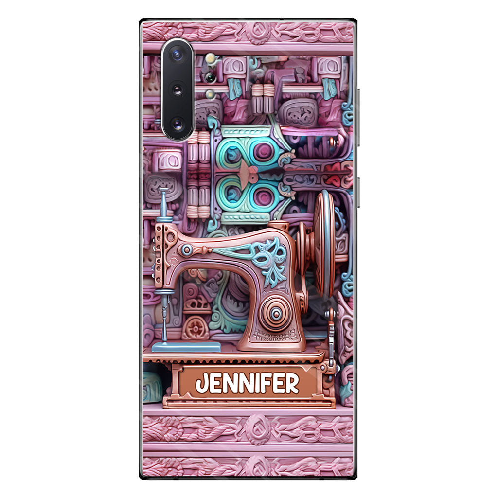 Passionnée de couture - Étui de téléphone personnalisé sur le thème de la couture