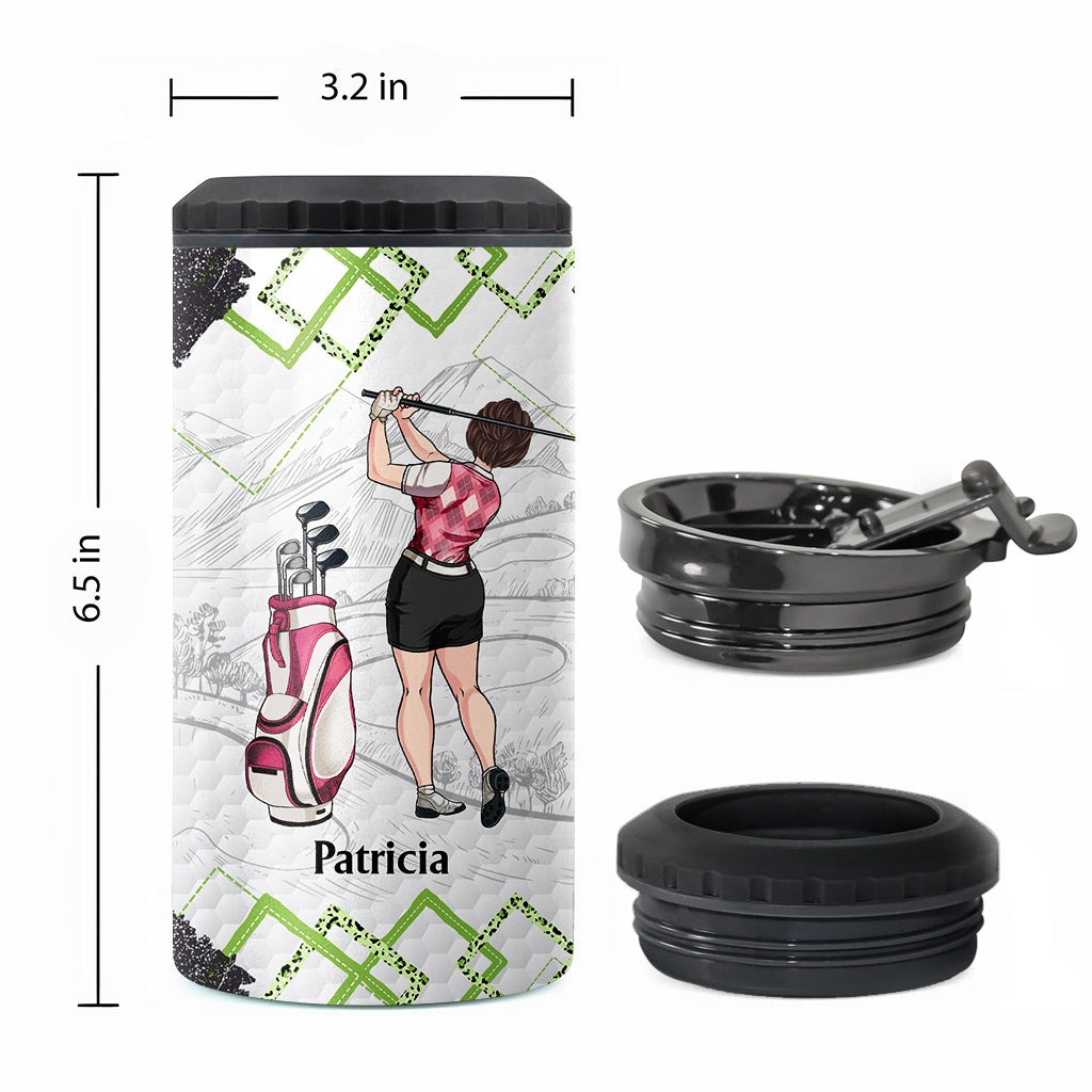 Cours de golf - Cadeau de golf pour elle, petite amie, épouse, fille - Refroidisseur de canettes personnalisé