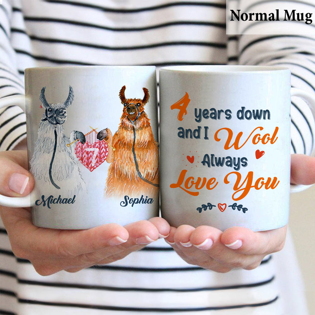Je t'aimerai toujours - Mug personnalisé pour couple