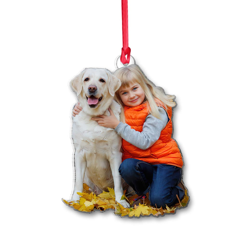 Chiens mignons - Ornement transparent personnalisé pour chien
