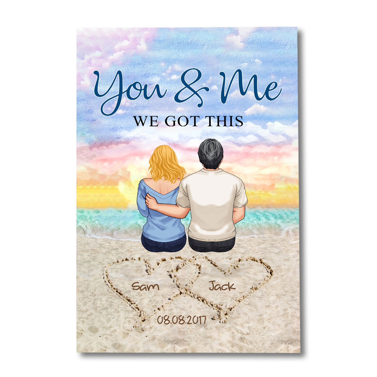 You & Me We Got This - Personalized Couple Canvas And Poster