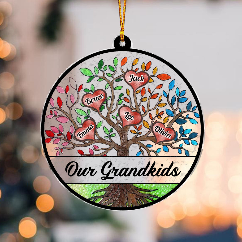 My Grandkids - Personalized Grandma Transparent Ornament