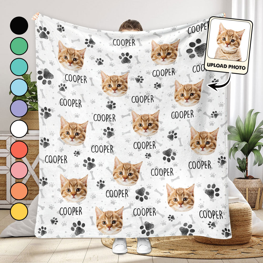 Couverture pour chat personnalisée à motifs colorés
