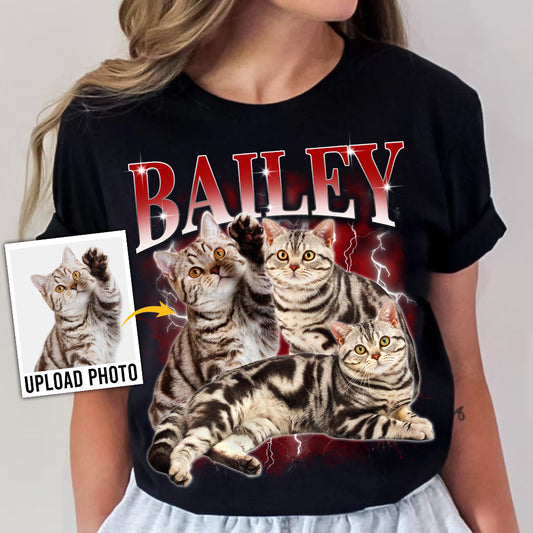 T-shirt et sweat à capuche personnalisés style rap bootleg - Cadeau idéal pour les amoureux des chiens et des chats - T-shirt et sweat à capuche personnalisés