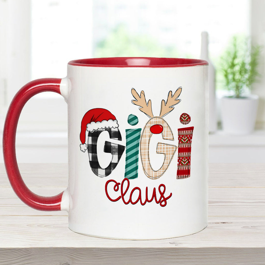 Gigi Claus - Personalized Grandma Accent Mug