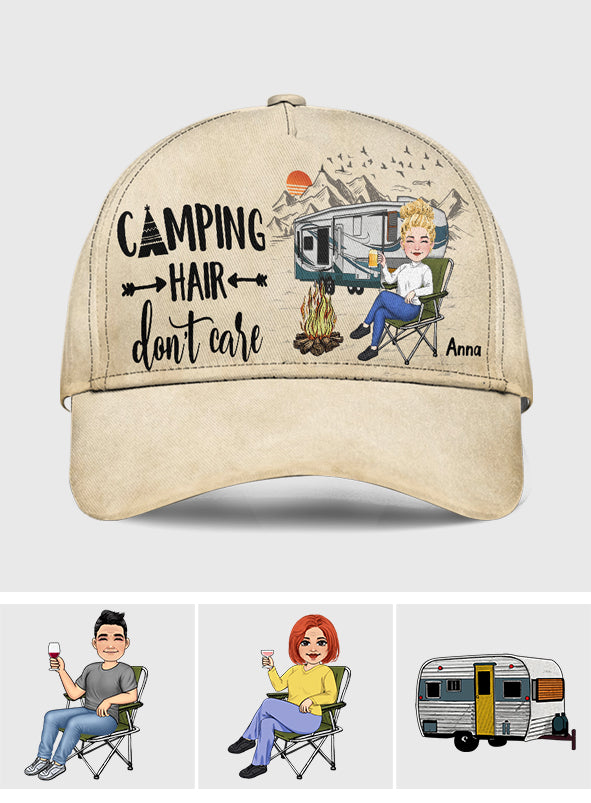 Coiffure de camping, on s'en fiche ! - Casquette de camping classique personnalisée