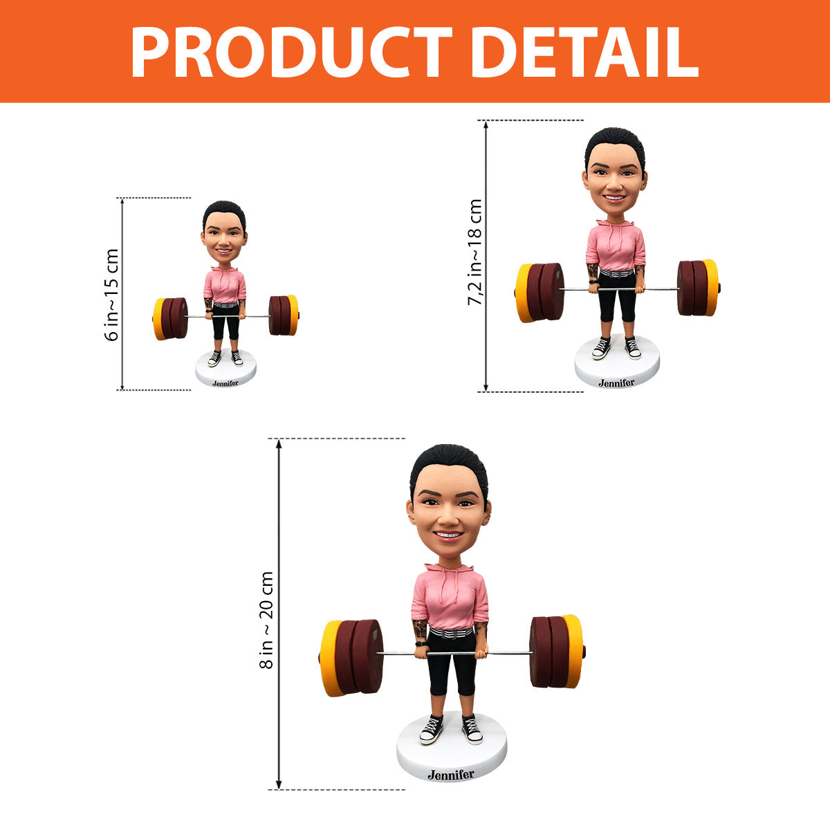 Love Fitness - Figurine de fitness personnalisée