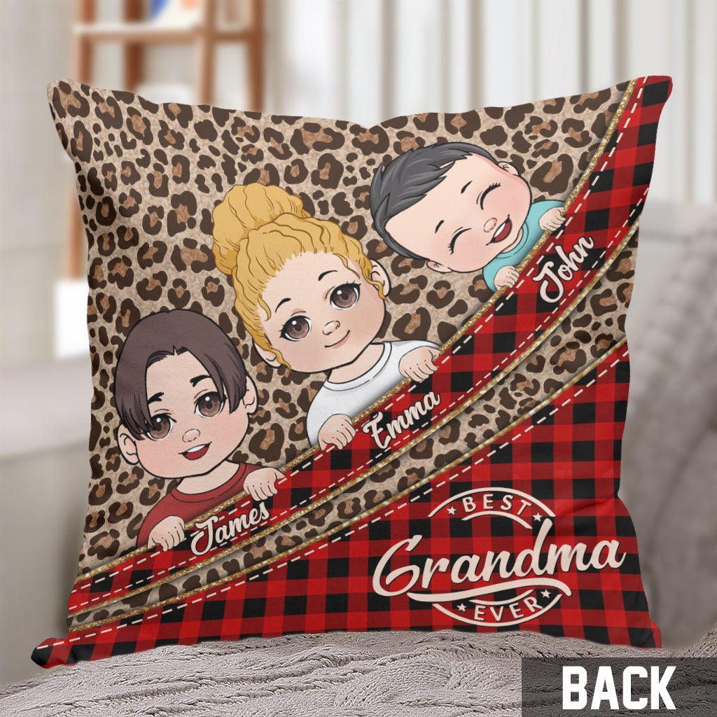 Meilleure grand-mère du monde - Coussin décoratif personnalisé « Grand-mère »