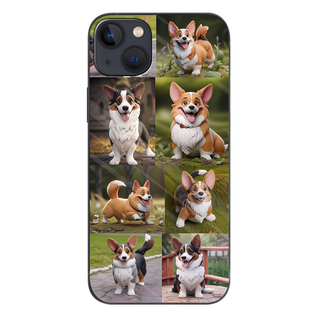 Collage de photos d'animaux de compagnie façon cartoon - Cadeau pour les amoureux des chiens et des chats - Coque de téléphone personnalisée