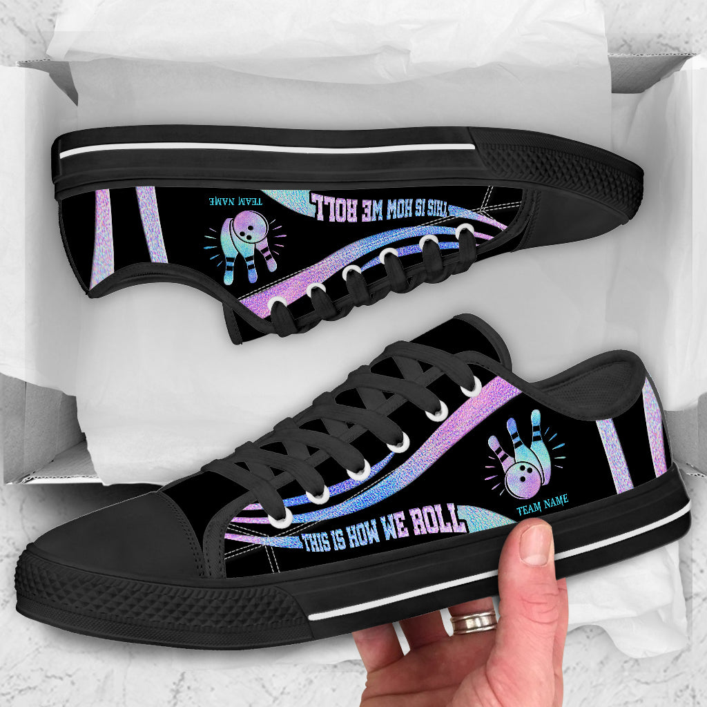 This Is How We Roll - Personalized Bowling Low Top Shoes
