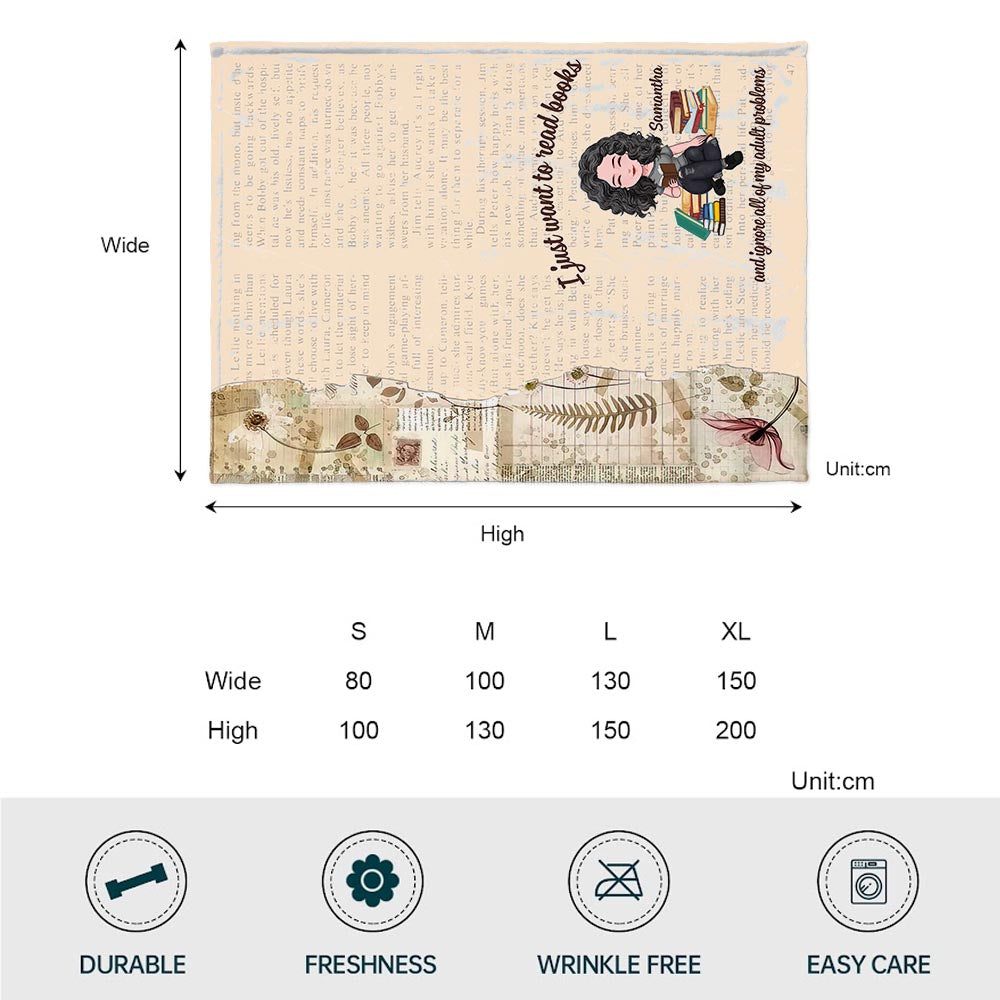 Voici ma couverture de lecture - Cadeau de lecture pour maman, fille, petite amie, épouse - Couverture personnalisée