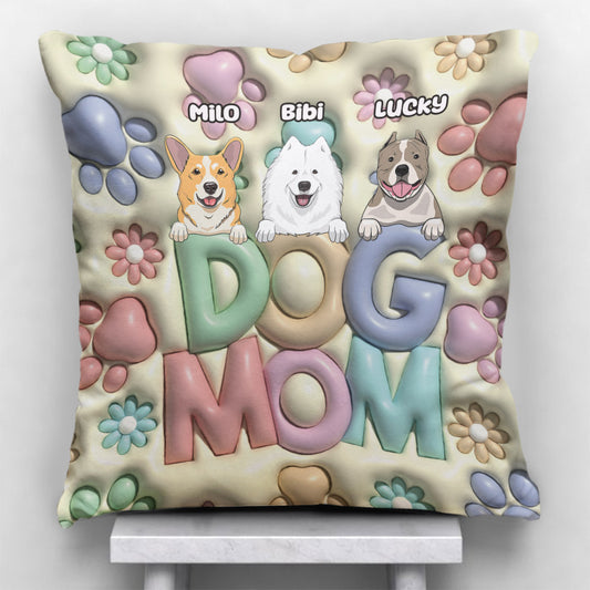 Maman de chien - Coussin décoratif personnalisé pour chien