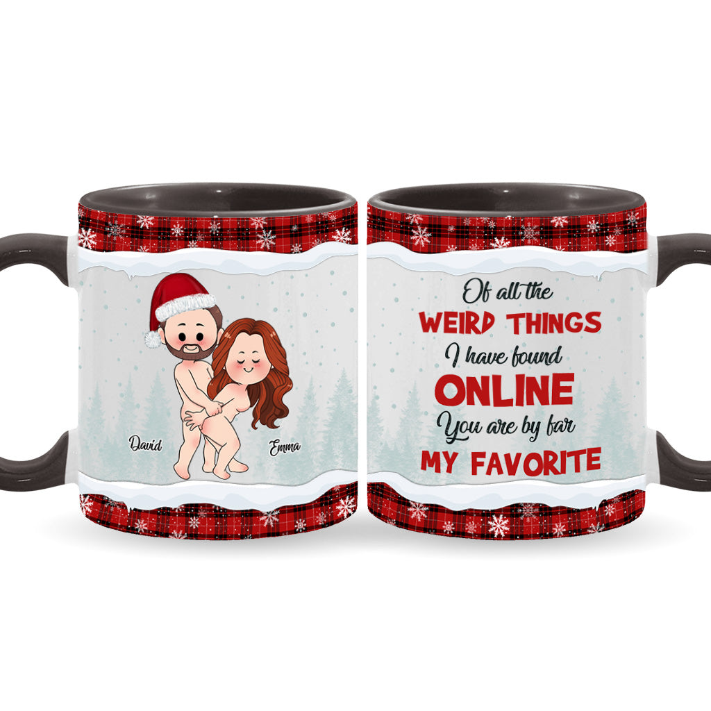 De toutes les choses étranges - Mug personnalisé pour couple